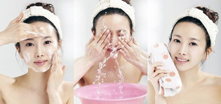 корейски грижа за лицето-почистване
